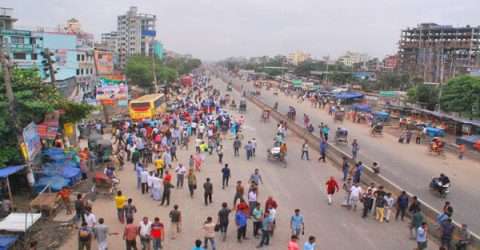 ঢাকা-সিলেট ও ঢাকা-চট্টগ্রাম মহাসড়ক বন্ধ