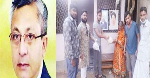 খন্দকার আব্দুল মুক্তাদির উদ্যোগে খাদ্যসামগ্রী বিতরণ