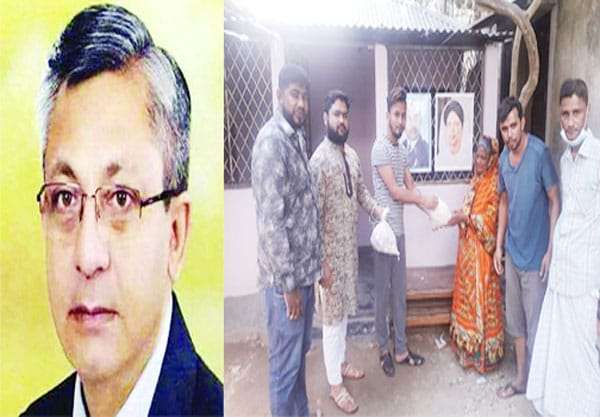 খন্দকার আব্দুল মুক্তাদির উদ্যোগে খাদ্যসামগ্রী বিতরণ