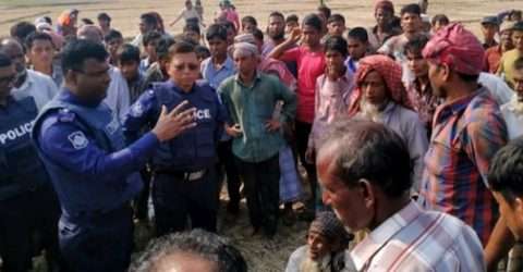 গোয়াইনঘাটে বিরোধ দমনে এগিয়ে এলেন এ.এস.পি সার্কেল নজরুল ও ওসি আহাদ