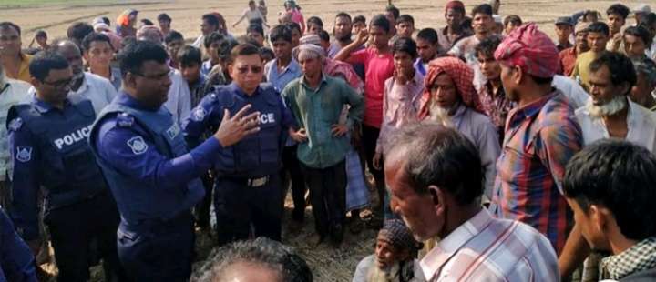 গোয়াইনঘাটে বিরোধ দমনে এগিয়ে এলেন এ.এস.পি সার্কেল নজরুল ও ওসি আহাদ