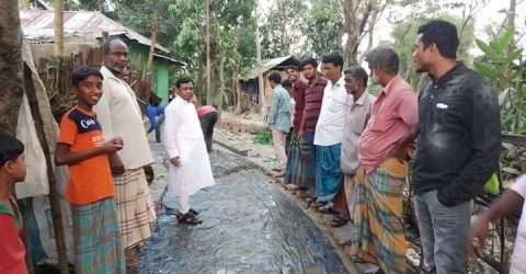 পটিয়া পৌরসভার ১ নং ওয়ার্ড উন্নয়ন কাজ পরিদর্শনে কাউন্সিলর আবদুল খালেক 