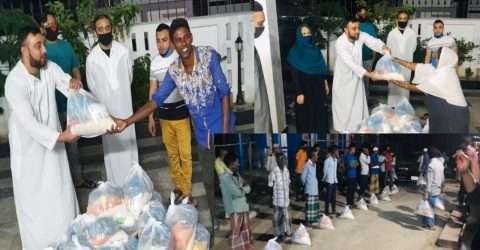 হোম কোয়ারেন্টিন শেষ হতেই অসহায় মানুষের পাশে লুৎফুর মিয়া