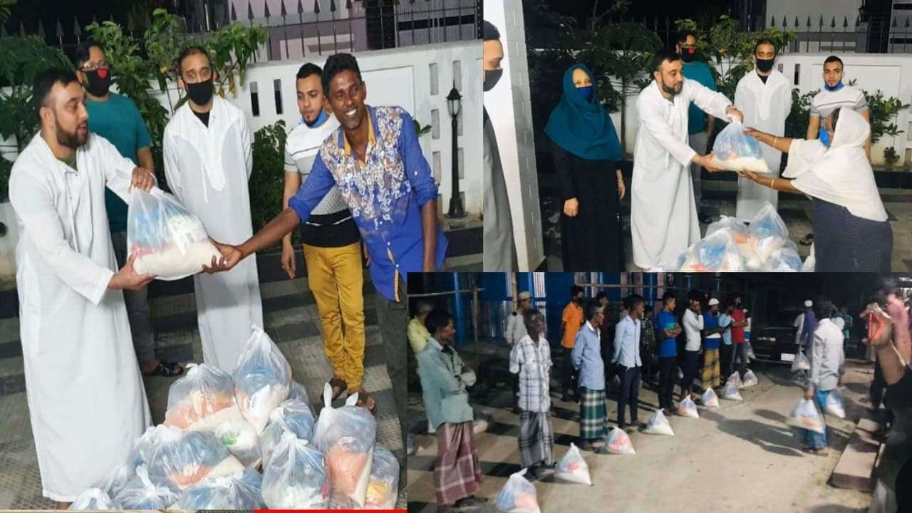 হোম কোয়ারেন্টিন শেষ হতেই অসহায় মানুষের পাশে লুৎফুর মিয়া