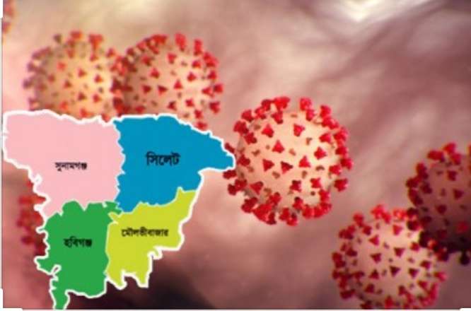সিলেট বিভাগে নতুন করে ৬৬ জন আক্রান্ত
