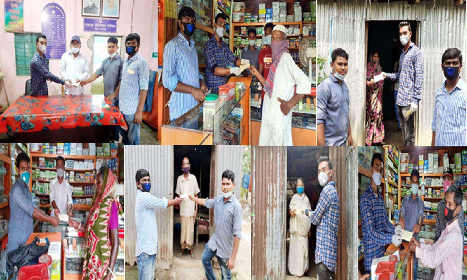 করোনায় আর্থিক সহযোগিতা নিয়ে অসহায়দের পাশে ছাত্রলীগ নেতা ঝুটন