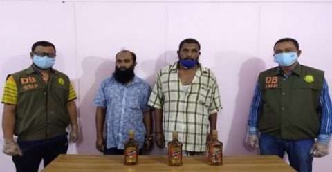 সিলেটে ভারতী মদ সহ দুই জন আটক