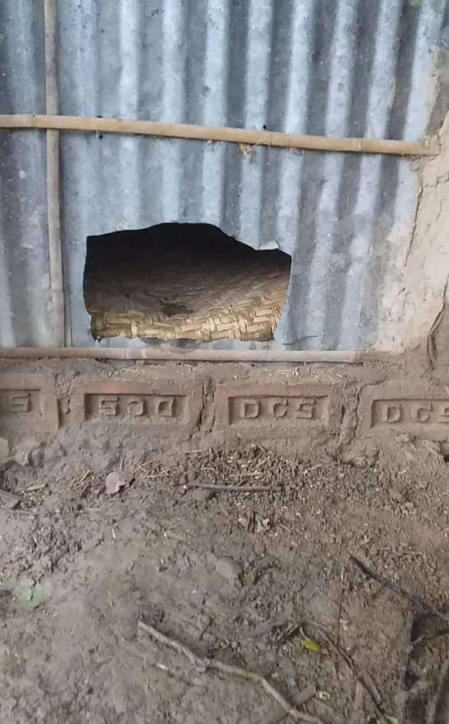 ধর্মপাশায় সাংবাদিকের গোলাঘর থেকে ধান চুরি