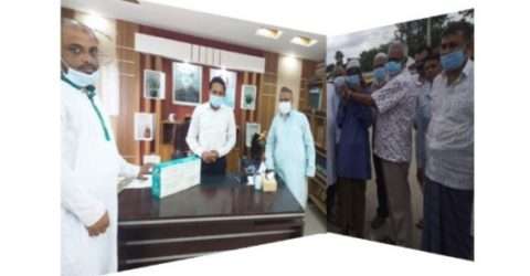 আসুন করোনা প্রতিরোধে সবাই মাস্ক ব্যাবহার করি:ফরহাদ হোসেন