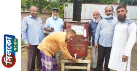 ভোলাগঞ্জ বাজারে ব্যক্তি উদ্দ্যোগে পানির ট্যাংক স্থাপন,প্রশংসিত ফরহাদ হোসেন