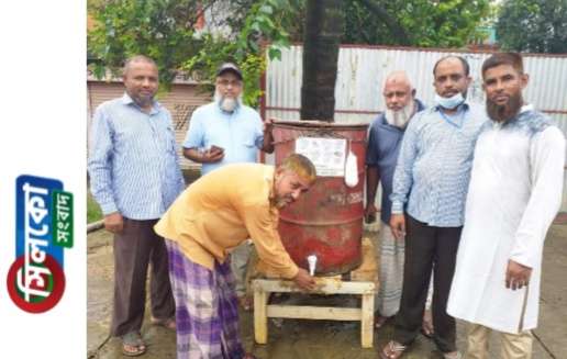 ভোলাগঞ্জ বাজারে ব্যক্তি উদ্দ্যোগে পানির ট্যাংক স্থাপন,প্রশংসিত ফরহাদ হোসেন