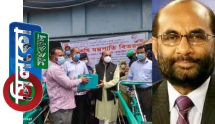 নাজিরপুরে ম্যাচিং গ্রান্ট প্রাপ্ত সিআইজিদের মাঝে কৃষি যন্ত্রপাতি বিতরণ