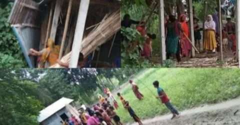 ব্রাহ্মণবাড়িয়ায় মানবাধিকার কর্মীর বসতঘর ভাঙ্গচুর ও জমি দখল