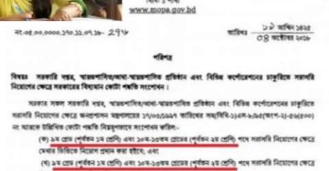 প্রাথমিকে সহকারী শিক্ষক নিয়োগে কোটা পদ্ধতি বাতিল