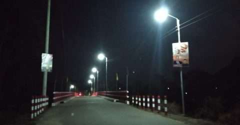 ২০ বছর পর সড়কবাতিতে আলোকজ্বল কমলগঞ্জ পৌর এলাকা