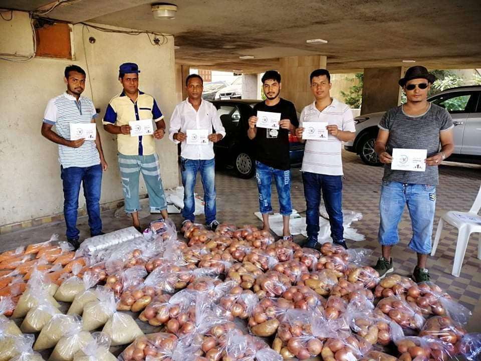 লেবাননে বাংলাদেশ প্রবাসী অধিকার পরিষদের উদ্যোগে ত্রান বিতরণ