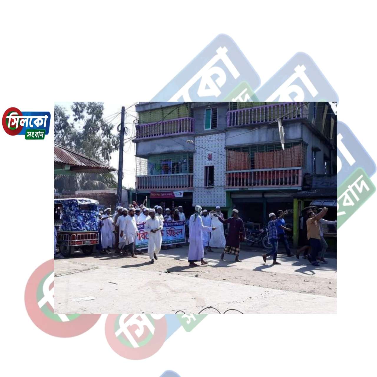 ধর্মপাশায় ফ্রান্সে মহানবী হযরত মুহাম্মদ (স)’র ব্যাঙ্গ চিত্র করে অবমাননার তীব্র নিন্দা জানিয়ে বিক্ষোভ মিছিল