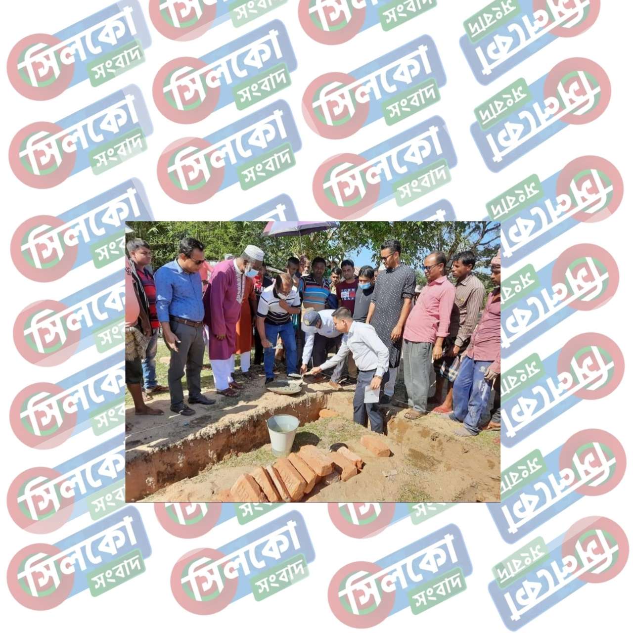তাহিরপুরে আশ্রয়হীনদের গৃহ পুনর্বাসনের কাজ উদ্বোধন করলেন-ইউএনও