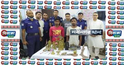 নবীনগরে ২ শত বছরের প্রাচীন ঠাকুর বাড়ির মন্দিরে মূর্তি চুরি-গ্রেপ্তার -৫