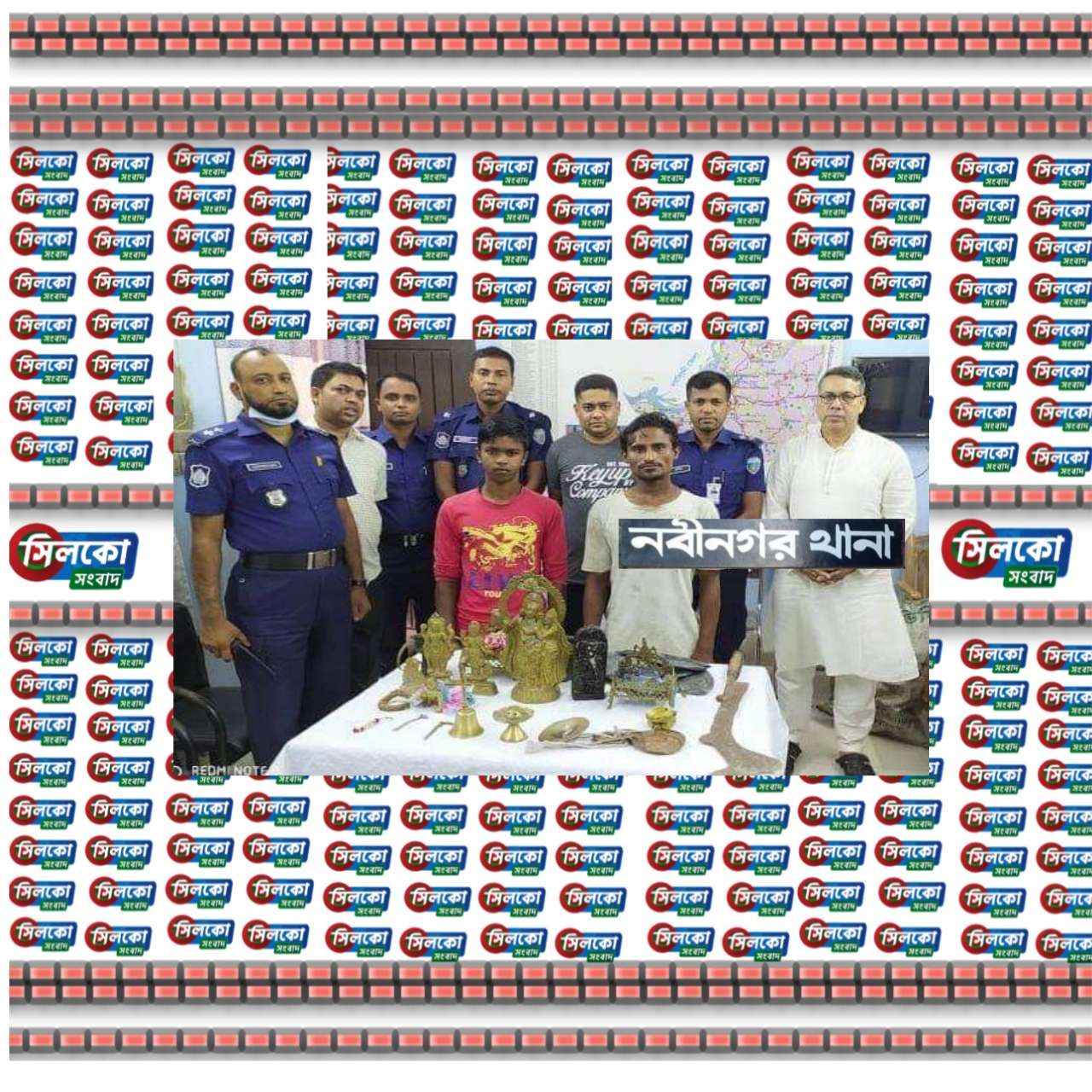 নবীনগরে ২ শত বছরের প্রাচীন ঠাকুর বাড়ির মন্দিরে মূর্তি চুরি-গ্রেপ্তার -৫