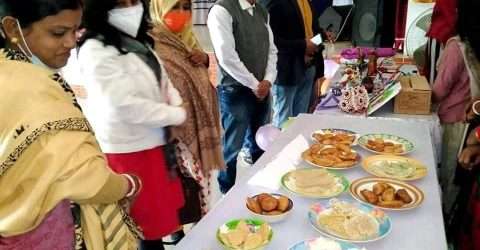 শ্রীমঙ্গলে কিশোরী মেলায় পিঠা প্রদর্শন করেন উপজেলা ভাইস চেয়ারম্যান মিতালী দত্ত