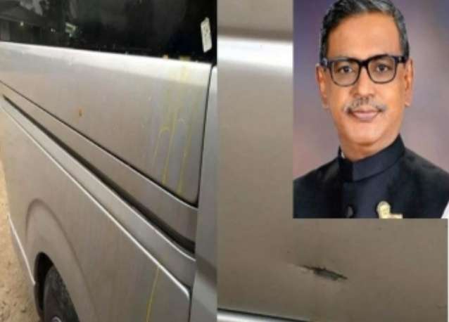 শপথ নিতে চট্রগ্রাম যাওয়ার পথে কাদের মির্জার গাড়িতে হামলা