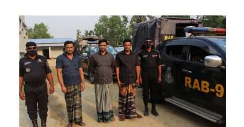 হবিগঞ্জে ৬৩ কেজি গাঁজাসহ ৩ মাদক ব্যবসায়ী গ্রেফতার