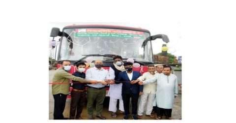 ভোলাগঞ্জ-ঢাকা বিআরটিসি বাস চলাচল উদ্বোধন