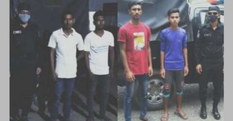 সিলেটে ৪ ছিনতাইকারী আটক