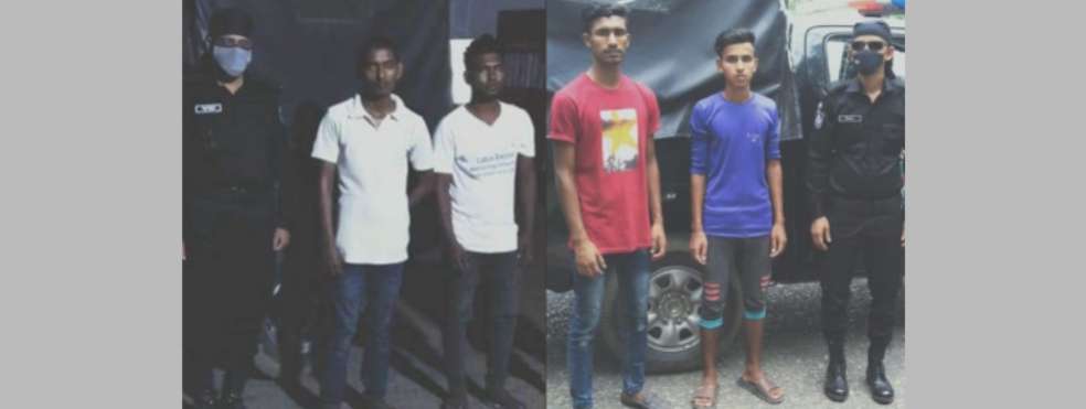 সিলেটে ৪ ছিনতাইকারী আটক