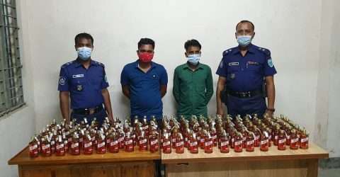 ভারতীয় মদসহ কোম্পানীগঞ্জে দুই মাদক ব্যবসায়ী গ্রেফতার