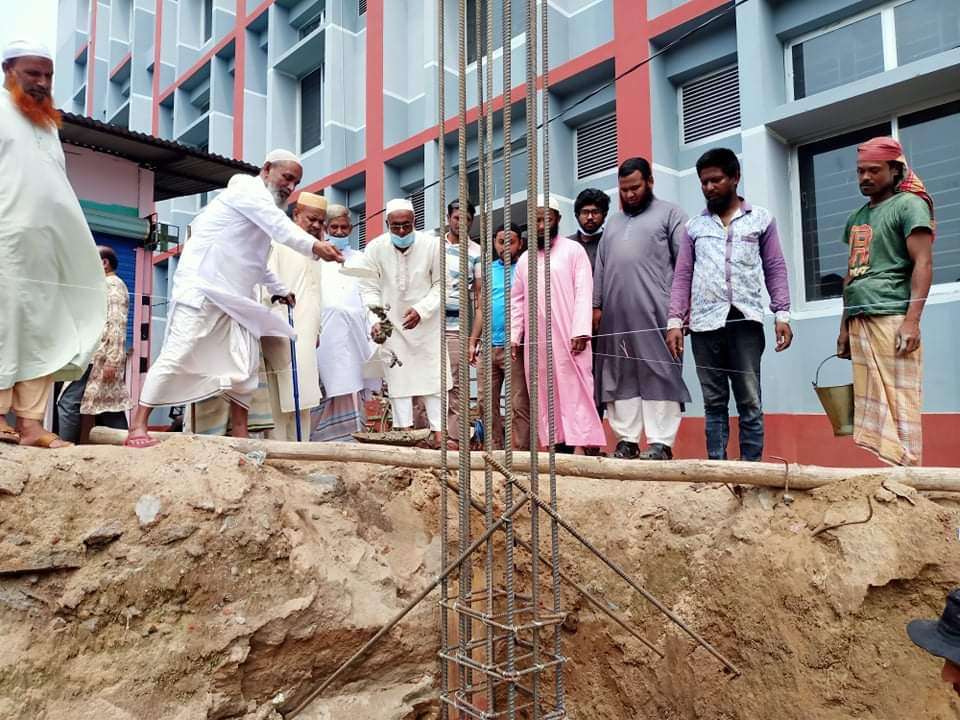 টুকের বাজার স্কুল এন্ড কলেজ জামে মসজিদের বেইস ঢালাই কাজের শুভ উদ্বোধন