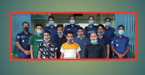 কোম্পানীগঞ্জে আন্তঃজেলা মোটর সাইকেল ছিনতাই চক্রের প্রধান সজলসহ ৭ জন গ্রেফতার