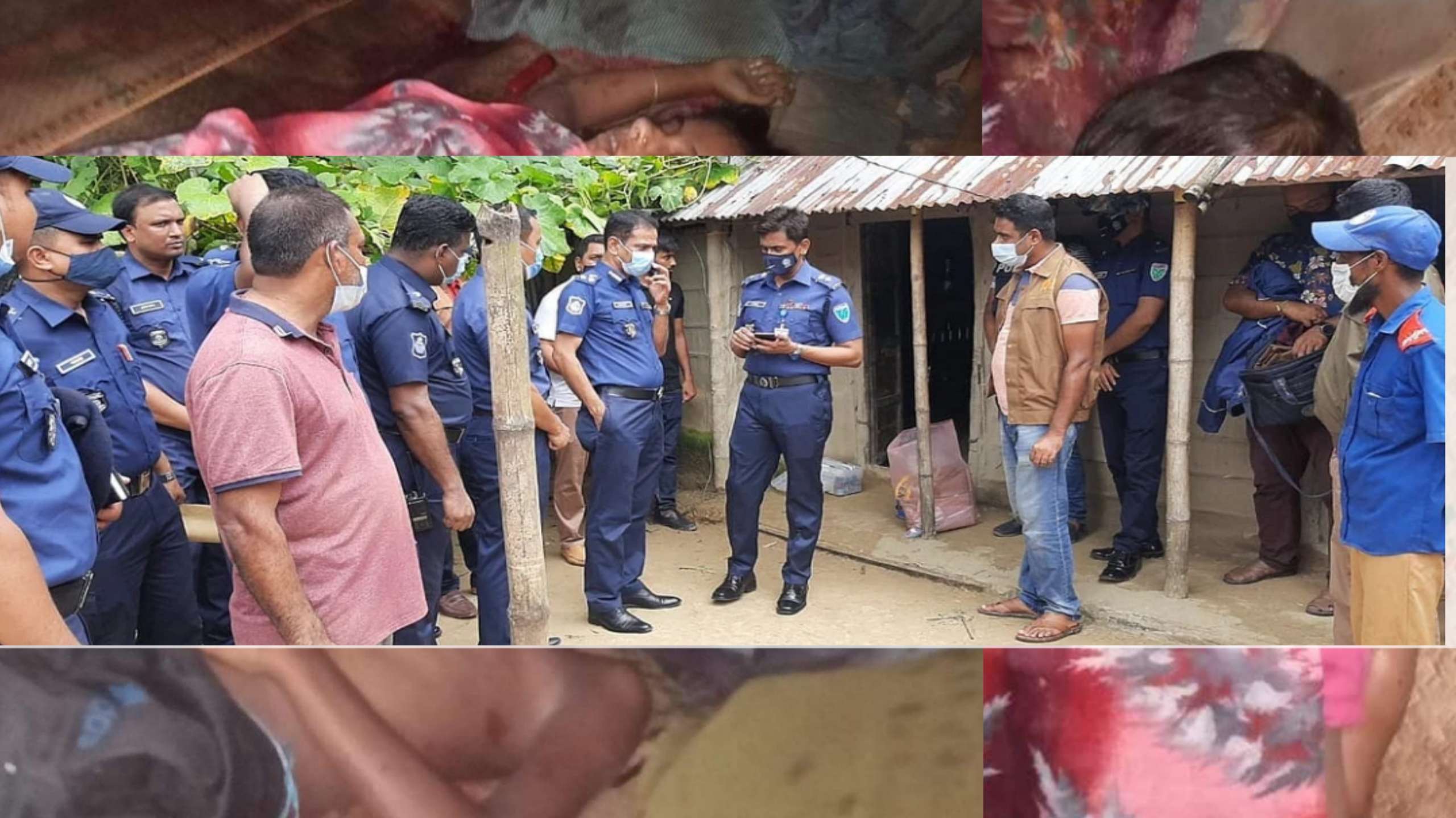 গোয়াইনঘাটে মা-ছেলে-মেয়ে খুন, ঘটনাস্থলে উর্ধতন পুলিশ কর্মকর্তা