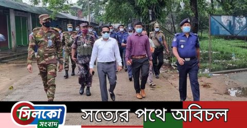 কোম্পানীগঞ্জে কঠোর লকডাউন বাস্তবায়নে যৌথ বাহিনীর নের্তৃত্বে সুমন আচার্য