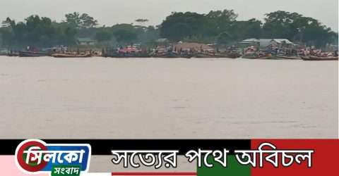 কোম্পানীগঞ্জের ঢালার মুখে বালু উত্তোলন, হুমকির মুখে ৬ টি গ্রাম