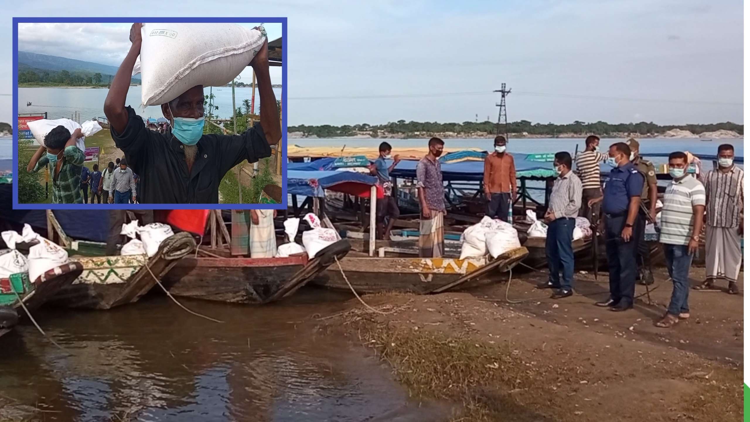 কোম্পানীগঞ্জে কর্মহীন ৫০ নৌ শ্রমিককে প্রধানমন্ত্রীর ঈদ উপহার প্রদান