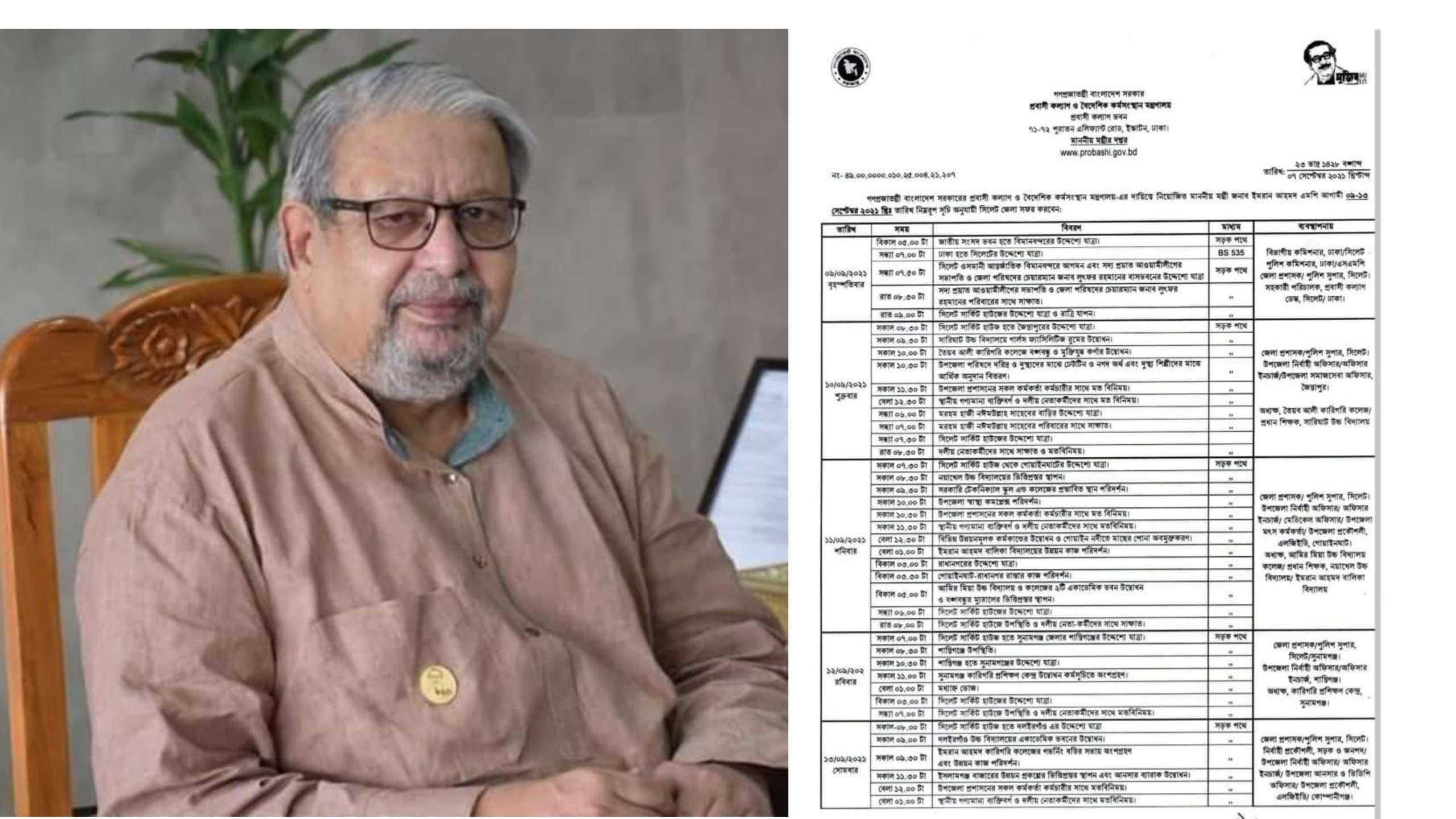 পাঁচ দিনের সফরে সিলেট আসছেন মন্ত্রী ইমরান