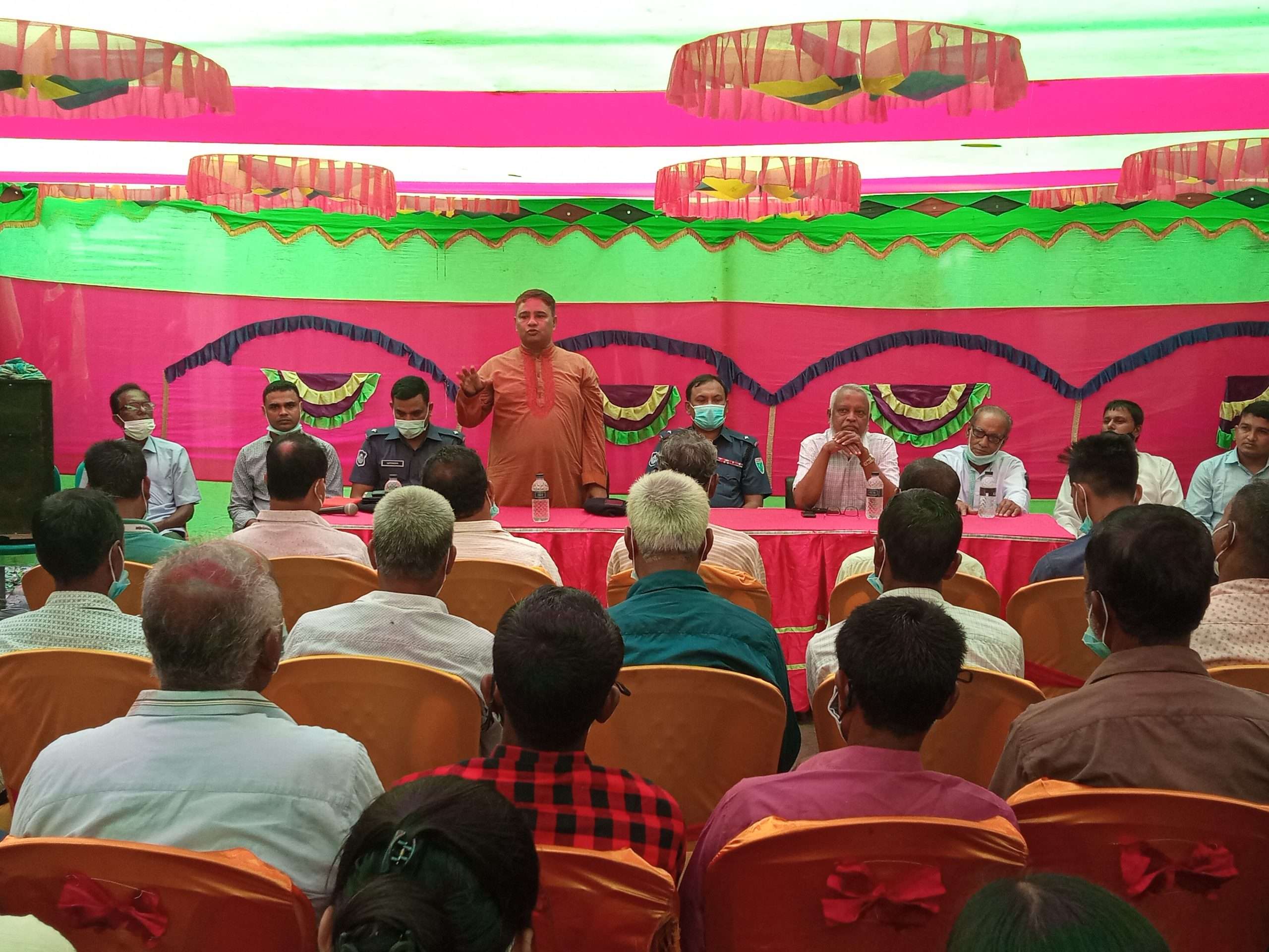 পূজা উদযাপন পরিষদ নেতৃবৃন্দের সাথে কোম্পানীগঞ্জ থানা পুলিশের মতবিনিময় সভা