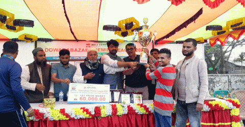 আকিজ সিমেন্ট দোয়ারাবাজার প্রিমিয়ার লীগের ফাইনালে আজমপুর থান্ডার্স বিজয়ী হয়েছে