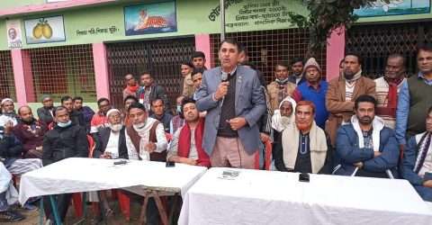 শেষ নির্বাচনী জনসভায় দেওয়ান তানভীর আশরাফী