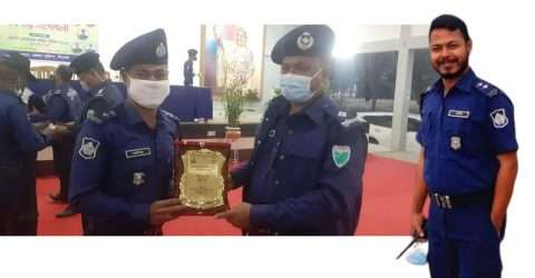 সিলেটের শ্রেষ্ঠ উপ পুলিশ পরিদর্শক নির্বাচিত কোম্পানীগঞ্জ থানার অনীক বড়ুয়া