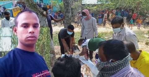 জৈন্তাপুরে কবর থেকে যুবকের লাশ তুলে সৎকার