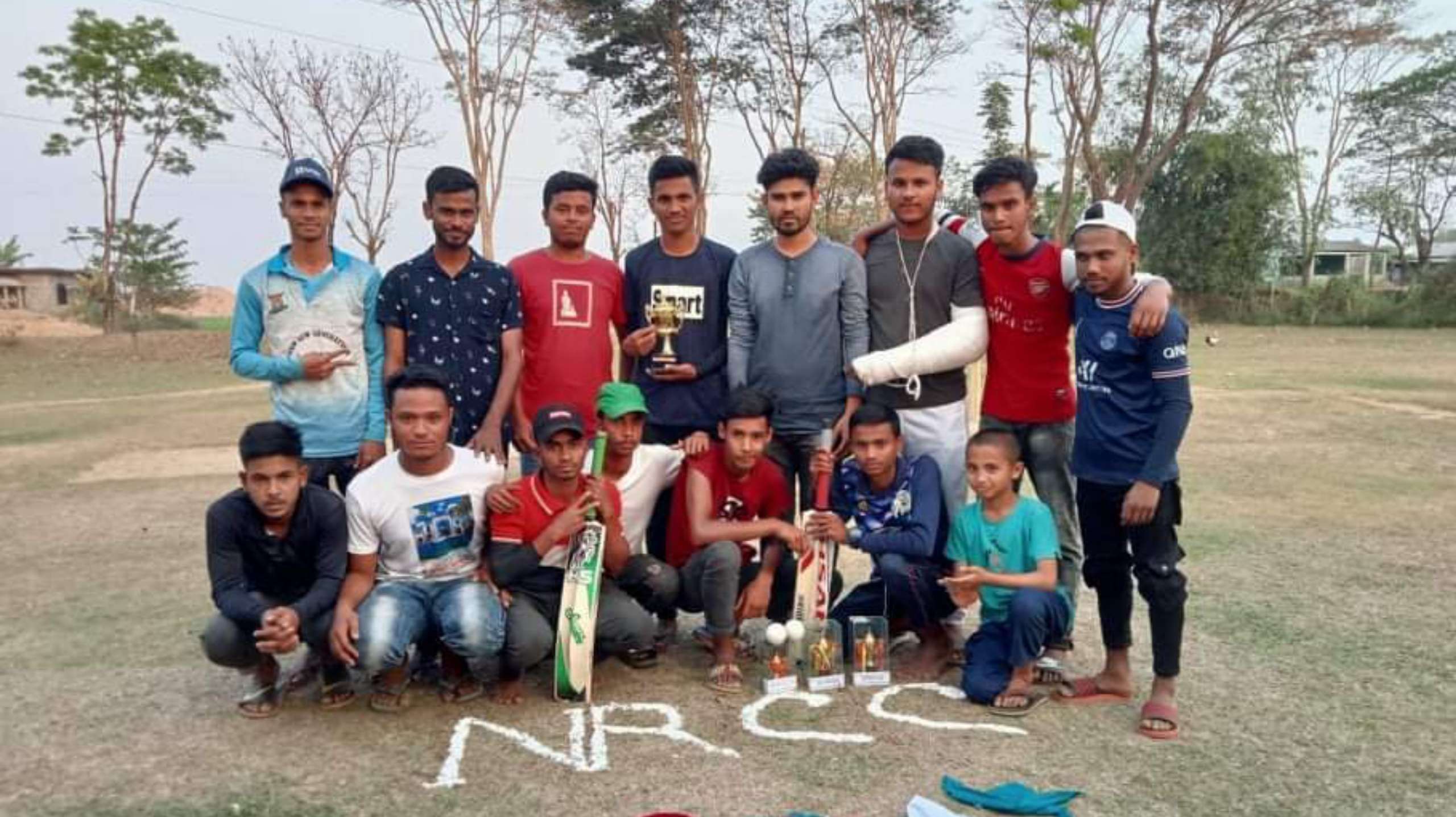 কোম্পানীগঞ্জ মিনি ক্রিকেটে চ্যাম্পিয়ন “এনআরসিসি” দল