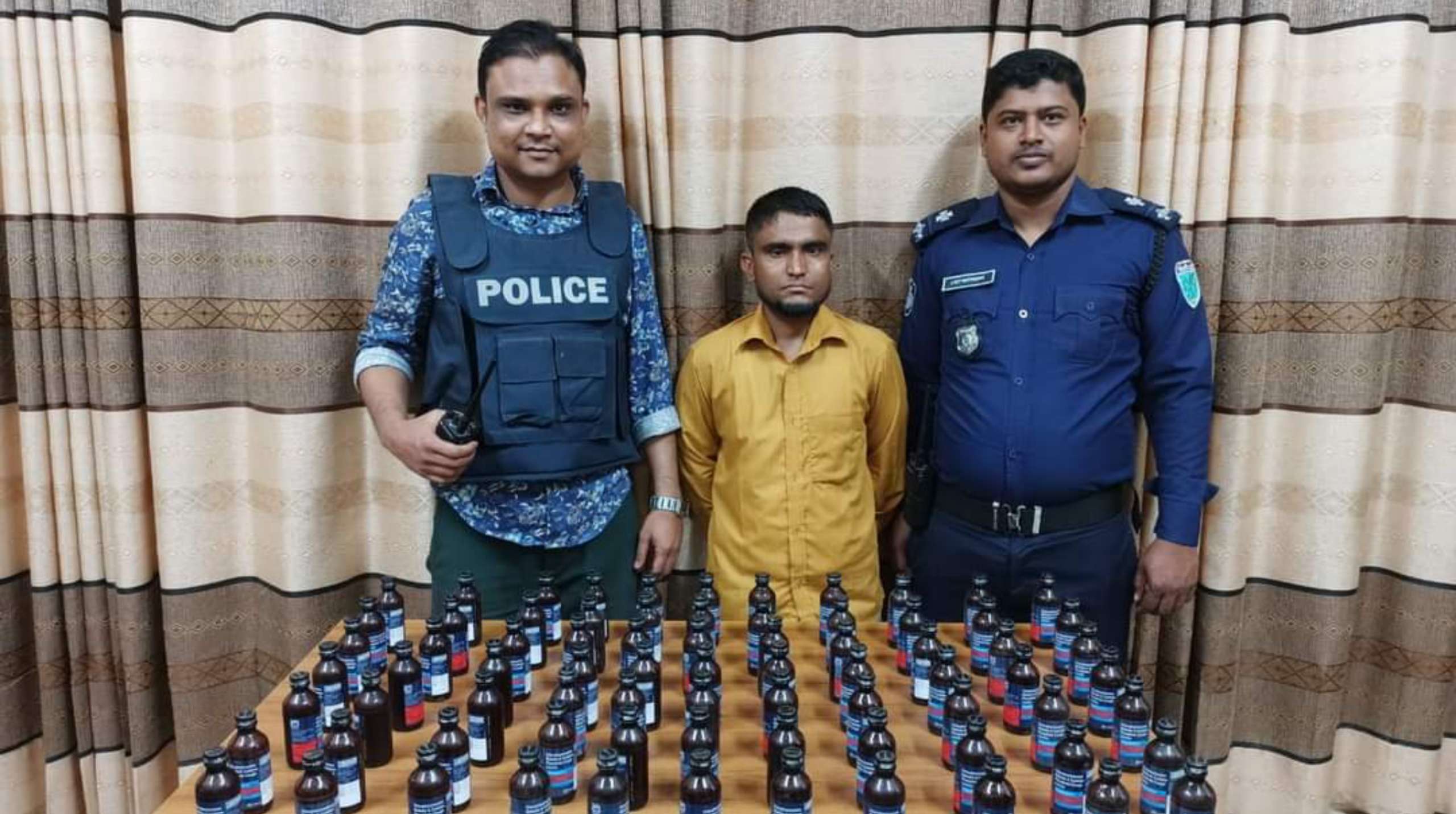 ৮২ বোতল ফেনসিডিল সহ কোম্পানীগঞ্জে একজন আটক