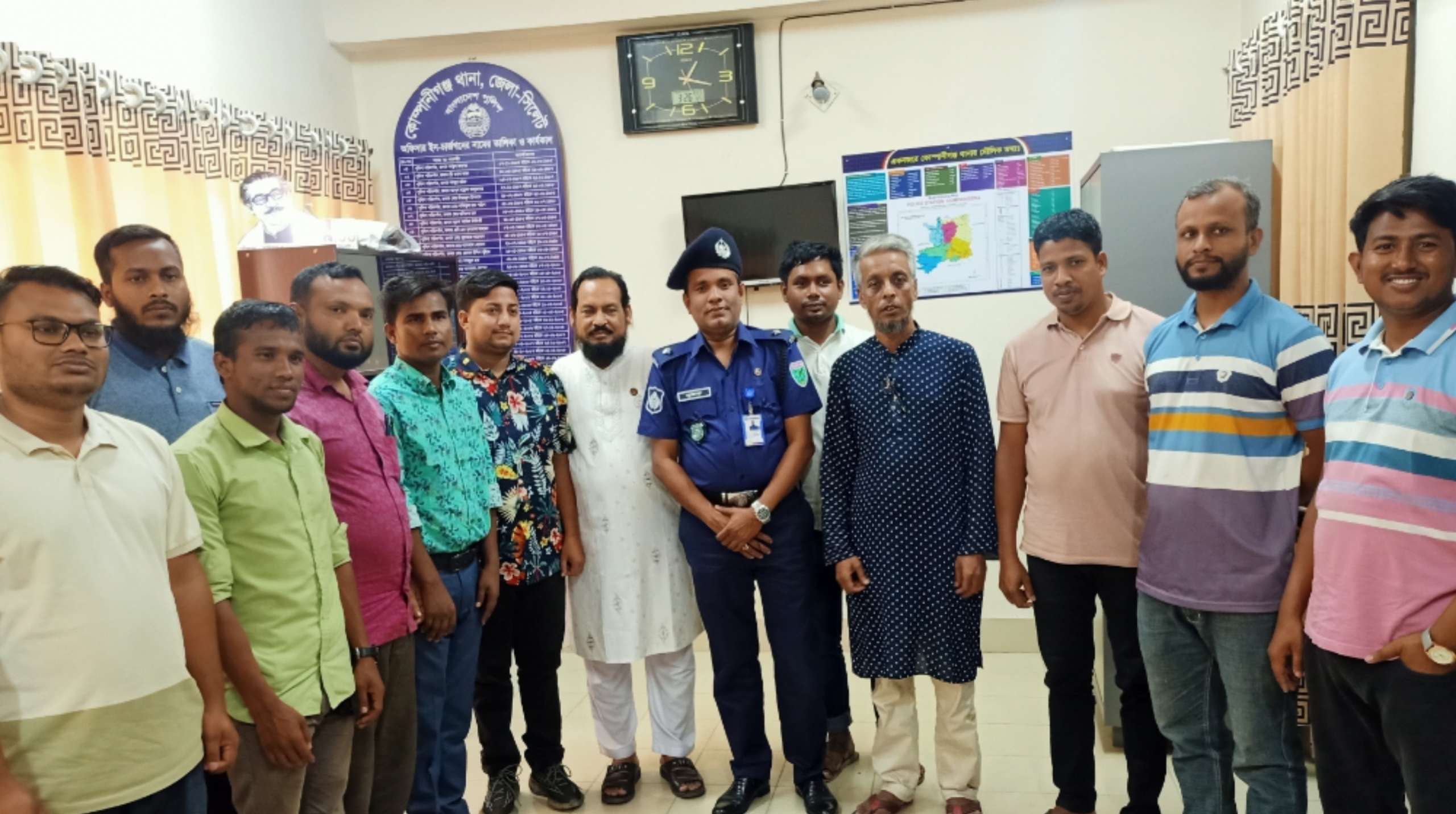 কোম্পানীগঞ্জ প্রেসক্লাবের সাথে নবাগত ওসি সুকান্ত চক্রবর্তীর মতবিনিময় সভা অনুষ্ঠিত