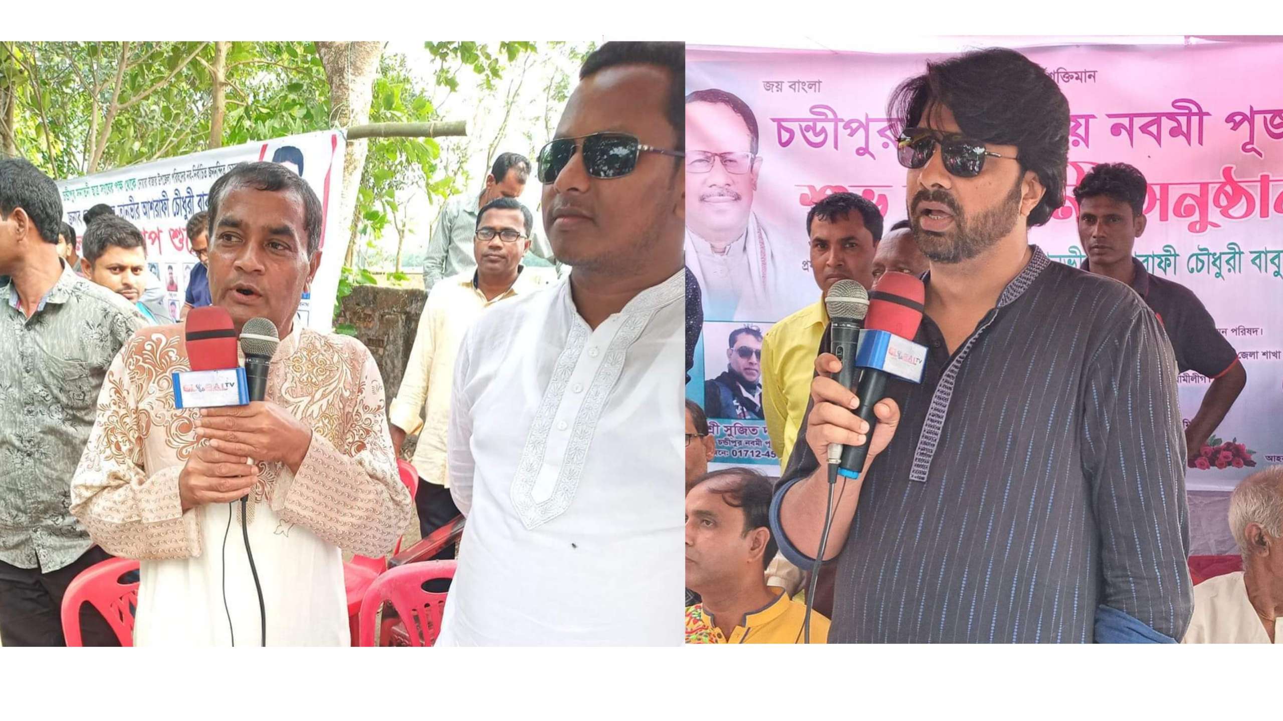 চন্ডীপুর চন্ডীতলায় নবমী পূজার পাঠাবলী উদ্বোধনী