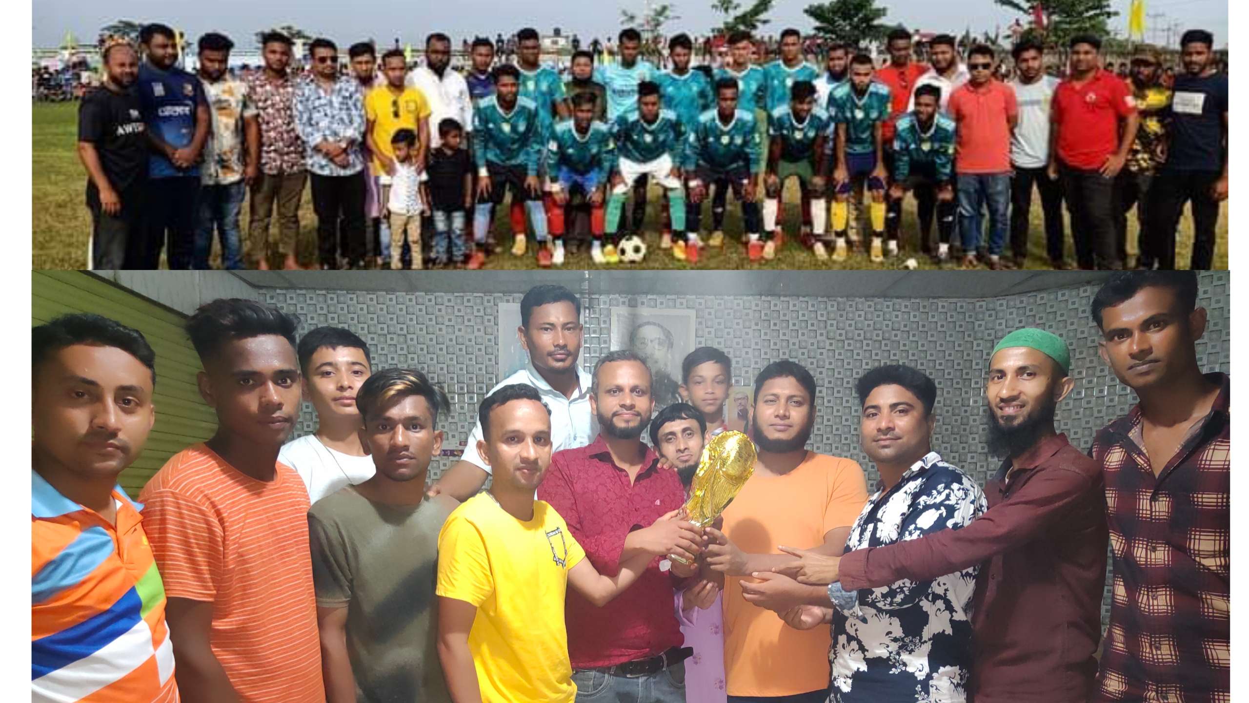 পাড়ুয়া তরুণ সংঘ গোল্ডকাপ ফুটবল টুর্ণামেন্টে চ্যাম্পিয়ন পশ্চিম টুকের গাঁও