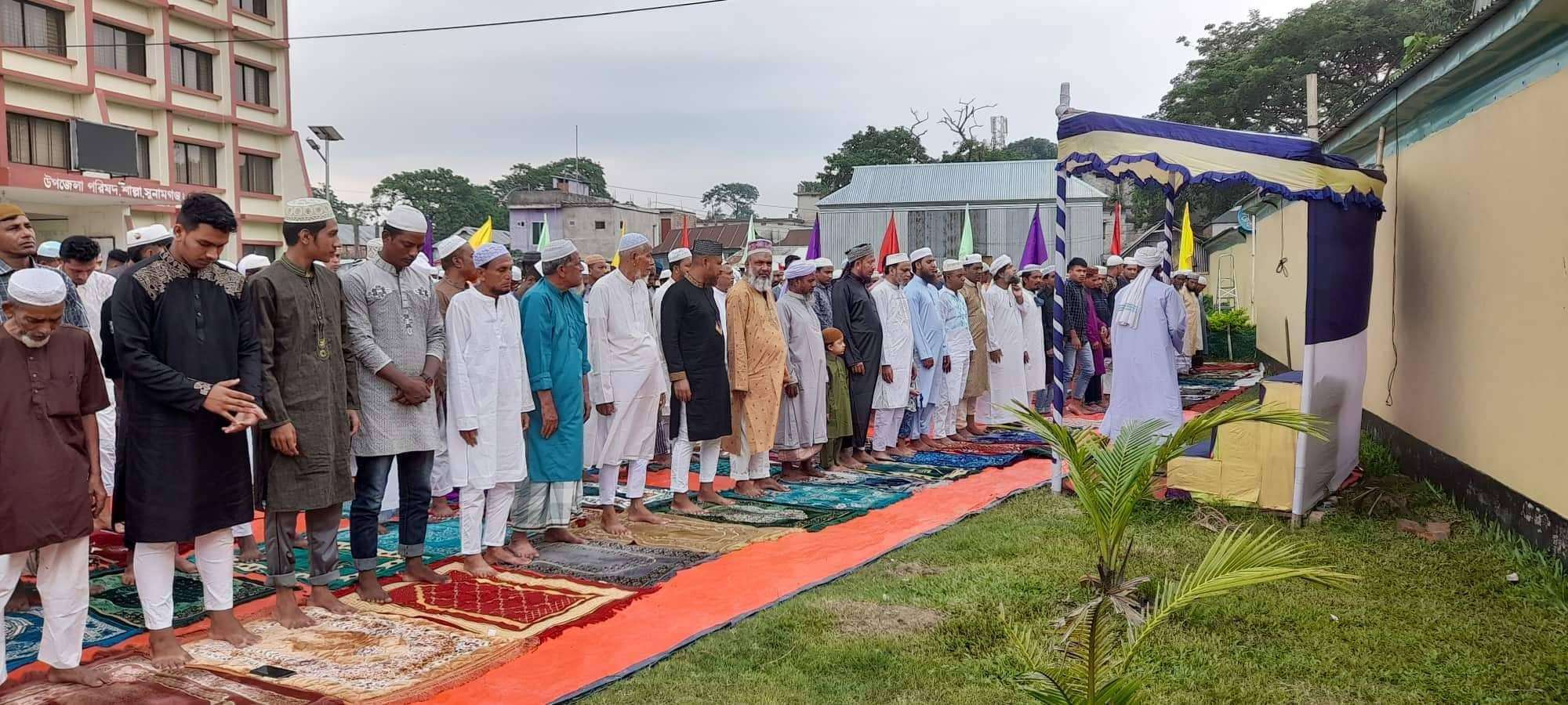 কমলগঞ্জে ৫৮ টি ময়দানে ঈদের জামাত অনুষ্ঠিত