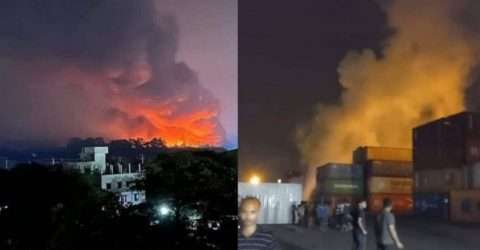 চট্টগ্রামের সীতাকুণ্ডে কনটেইনার ডিপোতে আগুন: বহু হতাহতের আশঙ্কা
